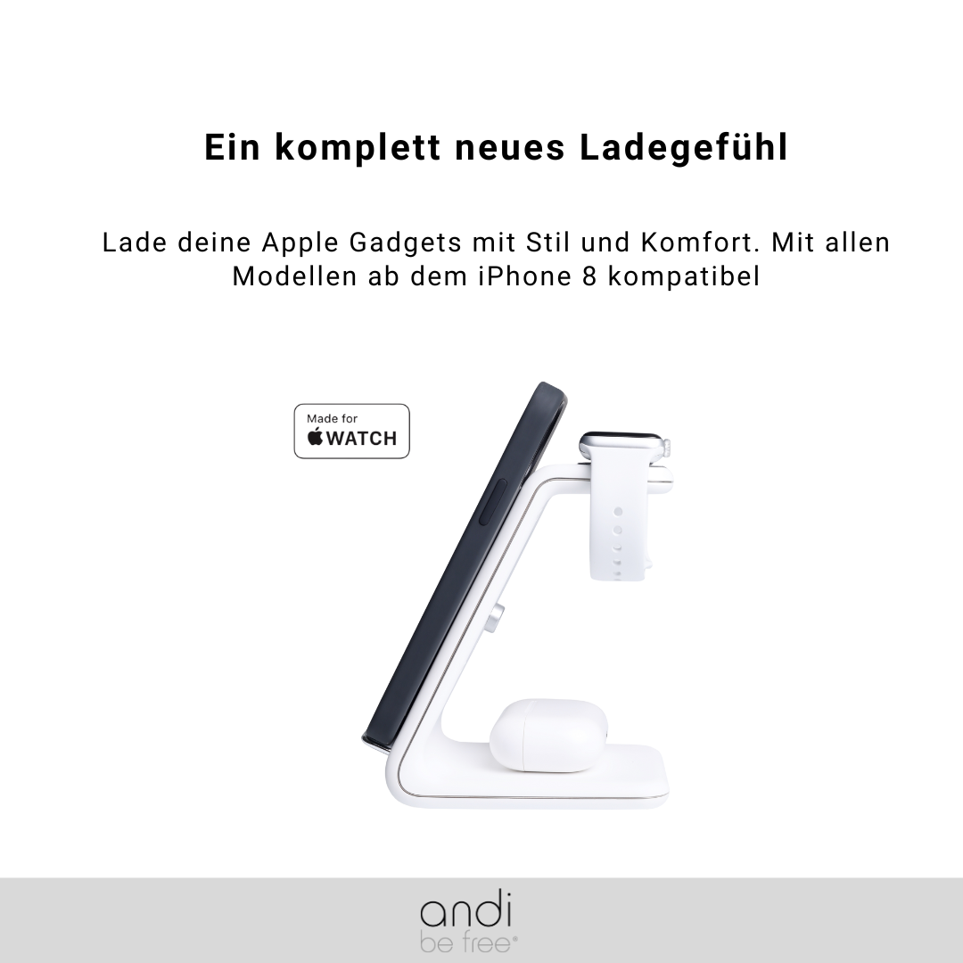 3-in-1 Wireless Charger für Apple (inkl. Turbo Charger 30W)